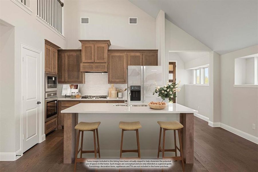 Furnished interior view inside a new home in Sable Creek, Sanger (Image 12).