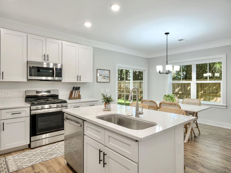 Furnished interior view inside a new home in , James Island (Image 14).