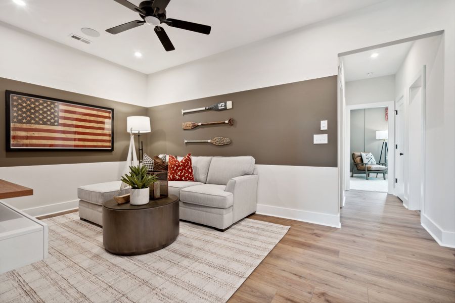 Furnished interior view inside a new home in Seven Oaks, Belmont (Image 10). Furnished interior view inside a new home in Seven Oaks, Belmont (Image 10).
