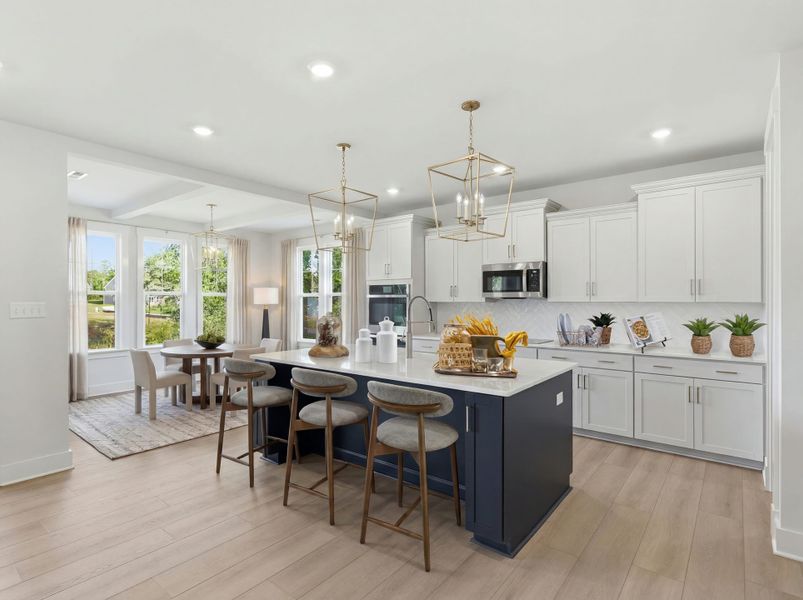 Representative furnished interior of a home built from the Roanoke - Vanguard Collection by Mungo Homes in Meadow Valley, High Point (Image 3).