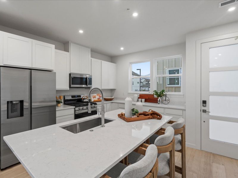 Furnished interior view inside a new home in The Vistas at West Mesa, Colorado Springs (Image 4). Furnished interior view inside a new home in The Vistas at West Mesa, Colorado Springs (Image 4).