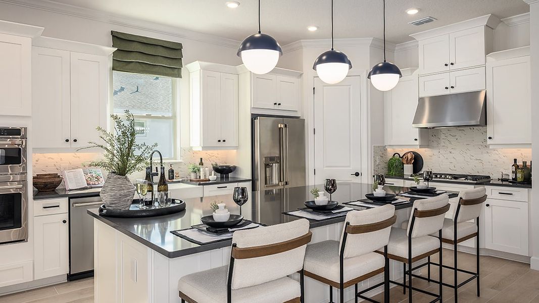 Representative furnished interior of a home built from the Pallazio II by Taylor Morrison in Center Lake Ranch Community Group Page, St. Cloud (Image 6).