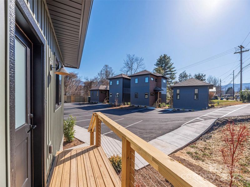 Exterior details and patio area of a home in , Waynesville (Image 14).