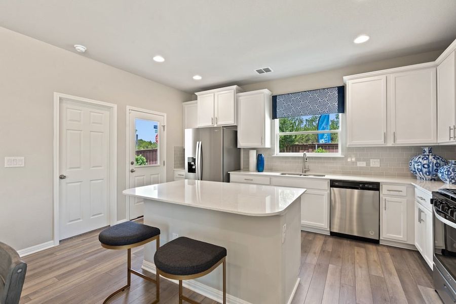 Furnished interior view inside a new home in Messinger Village, Austin (Image 6).