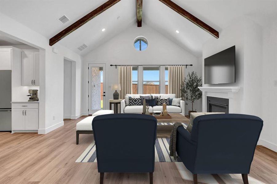 Furnished interior view inside a new home in Heritage Ranch, Sherman (Image 9). Furnished interior view inside a new home in Heritage Ranch, Sherman (Image 9).