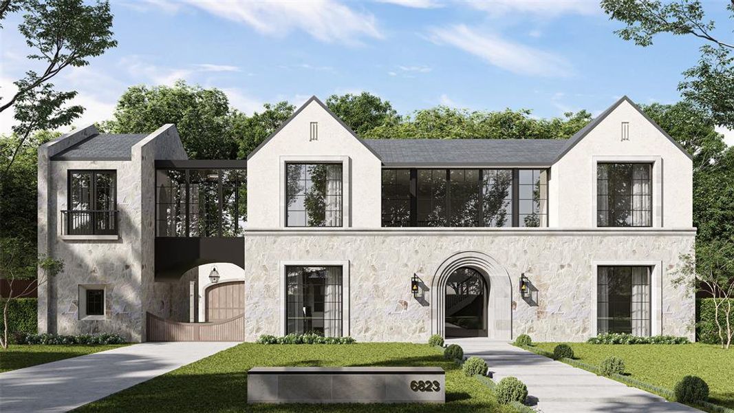 Front exterior of a new home in , Dallas, TX, highlighting curb appeal (Image 2). Front exterior of a new home in , Dallas, TX, highlighting curb appeal (Image 2).