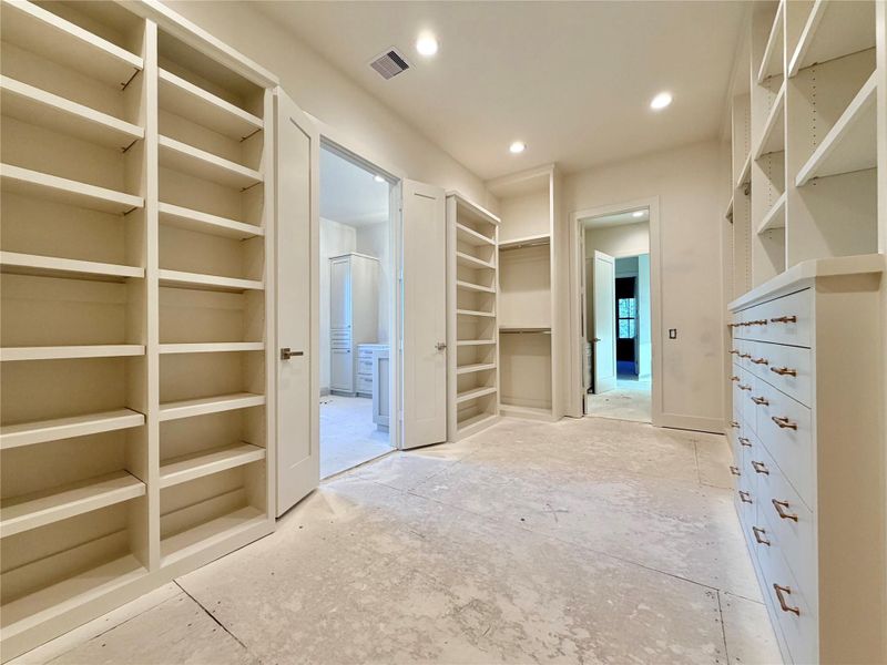 2203 Cheshire - Master Wardrobe Closet and Laundry Room - Construction Status as of 2/13/2026 2203 Cheshire - Master Wardrobe Closet and Laundry Room - Construction Status as of 2/13/2026