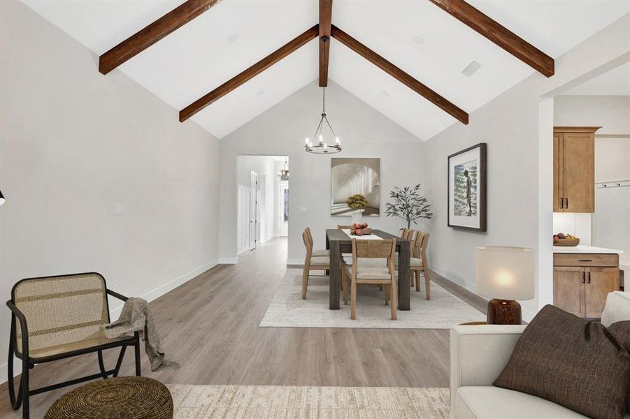 Furnished interior view inside a new home in Sterling Greene, Arlington (Image 9).