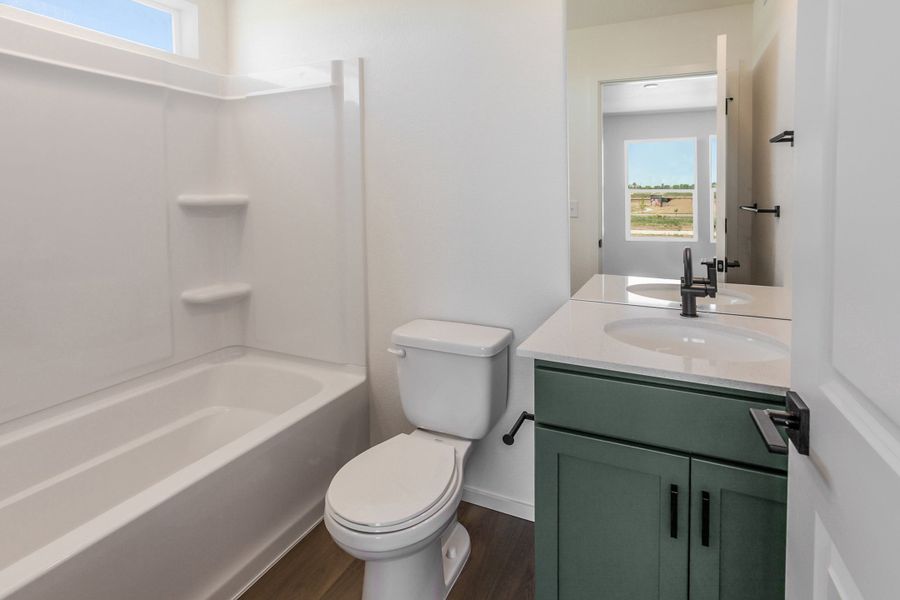 Furnished interior view inside a new home in Bloom, Fort Collins (Image 19). Furnished interior view inside a new home in Bloom, Fort Collins (Image 19).