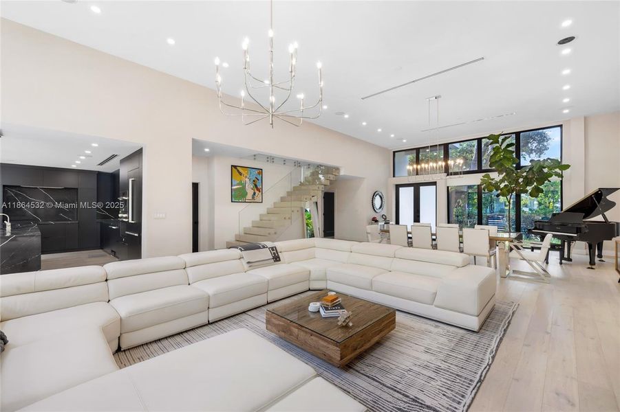 Furnished interior view inside a new home in , Miami (Image 32).