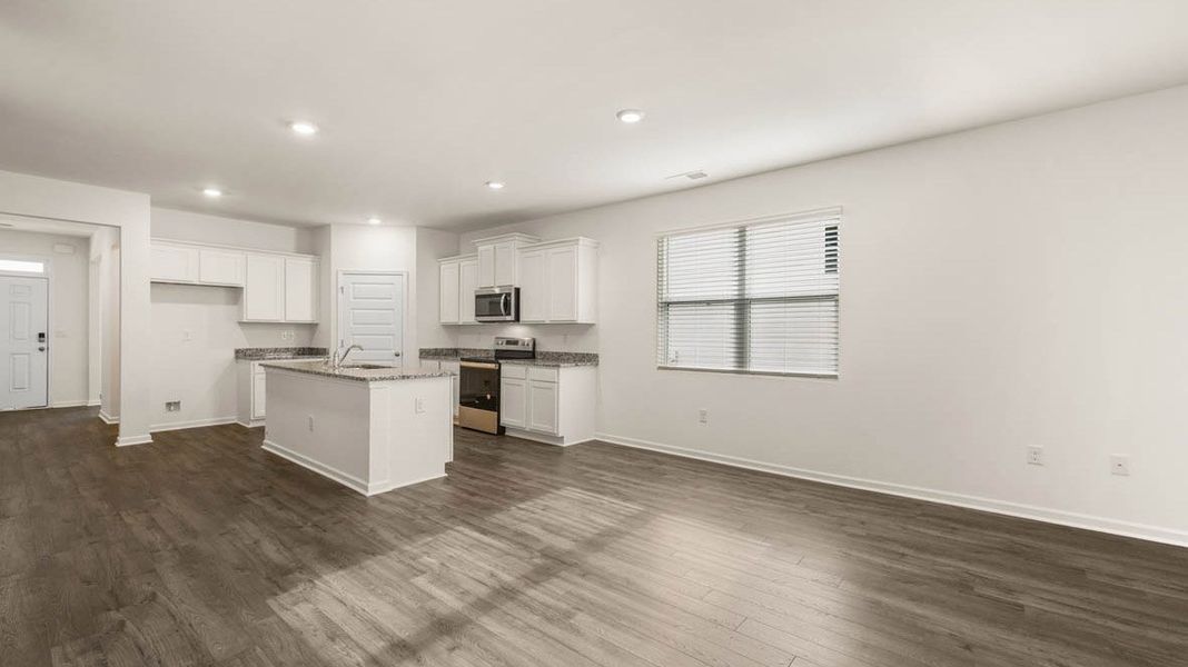 Representative unfurnished interior of a home built from the Dennis by D.R. Horton in Glenmaye, Hampton (Image 21).
