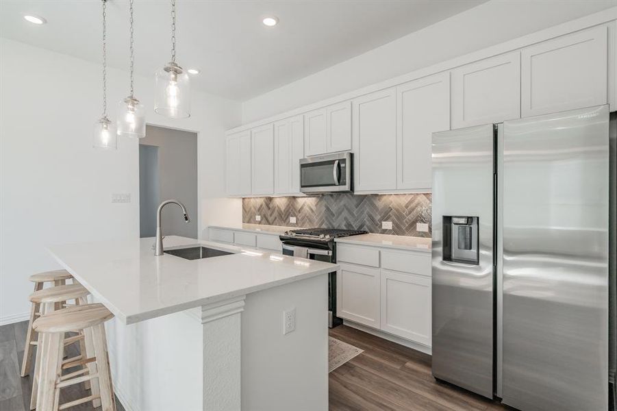 Furnished interior view inside a new home in , Northlake (Image 7).