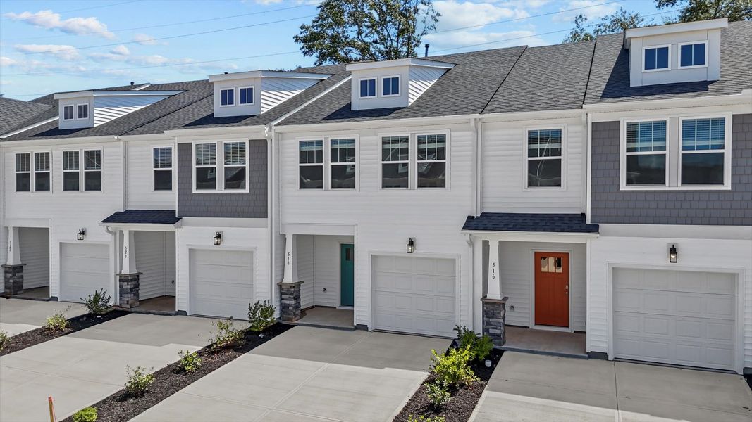 Front exterior of a new home in Hickory Heights, Greenville, SC, highlighting curb appeal (Image 18). Front exterior of a new home in Hickory Heights, Greenville, SC, highlighting curb appeal (Image 18).