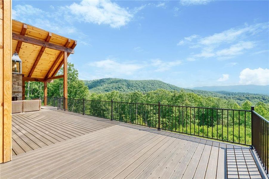 Exterior details and patio area of a home in , Ellijay (Image 31).