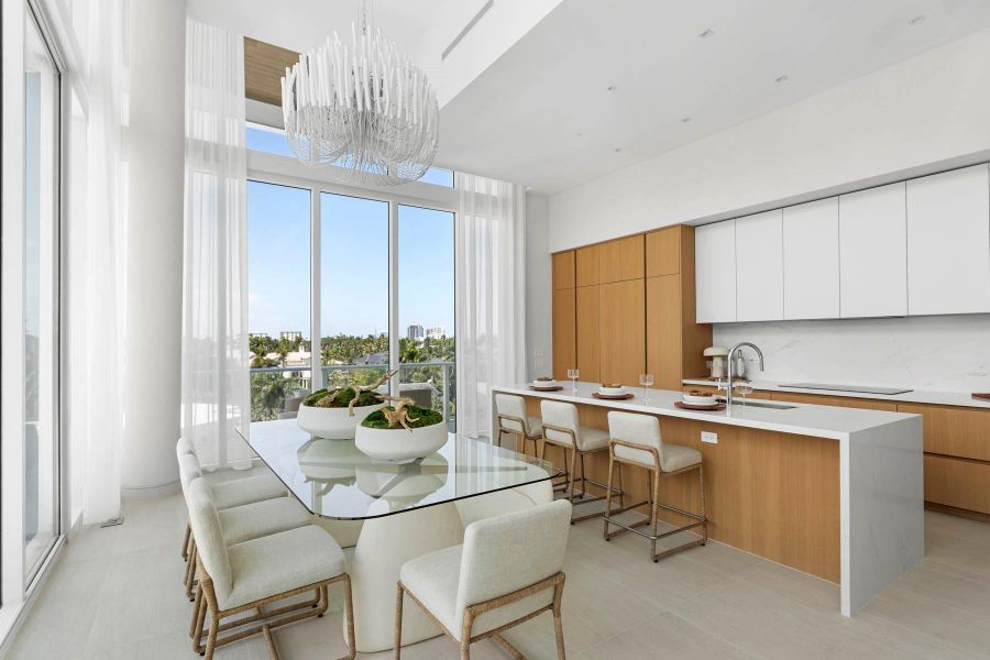 Furnished interior view inside a new home in , Fort Lauderdale (Image 25).