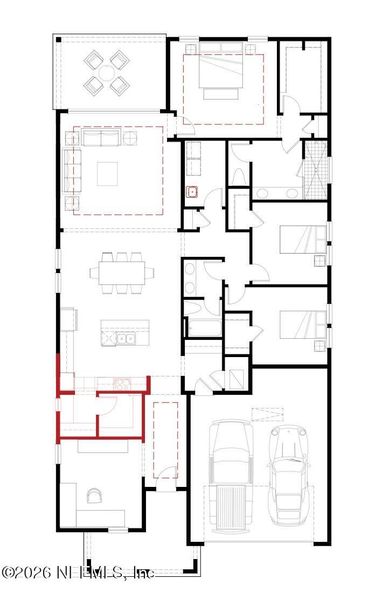 2D floor plan layout of this home in , St. Augustine, FL (Image 4).