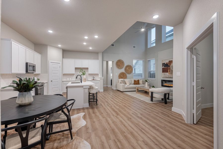Furnished interior view inside a new home in Stillwater Ranch, San Antonio (Image 10). Furnished interior view inside a new home in Stillwater Ranch, San Antonio (Image 10).