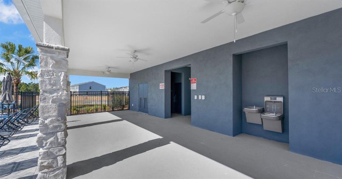Exterior details and patio area of a home in Bimini Bay, Davenport (Image 24).