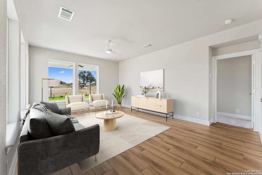 Furnished interior view inside a new home in The Crossvine 45’, Schertz (Image 9).