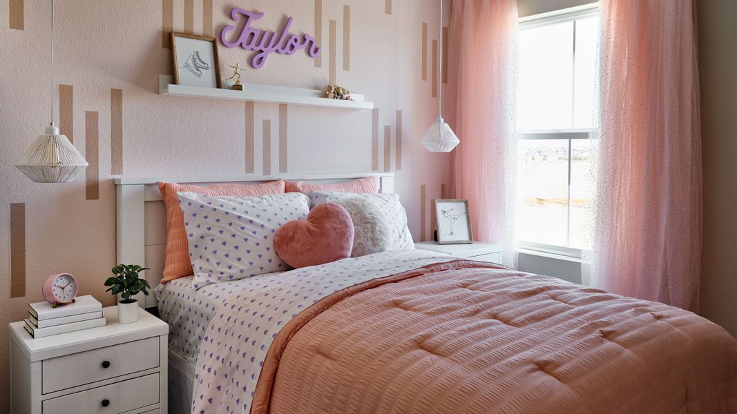 Furnished interior view inside a new home in The Aurora Highlands, Aurora (Image 22).