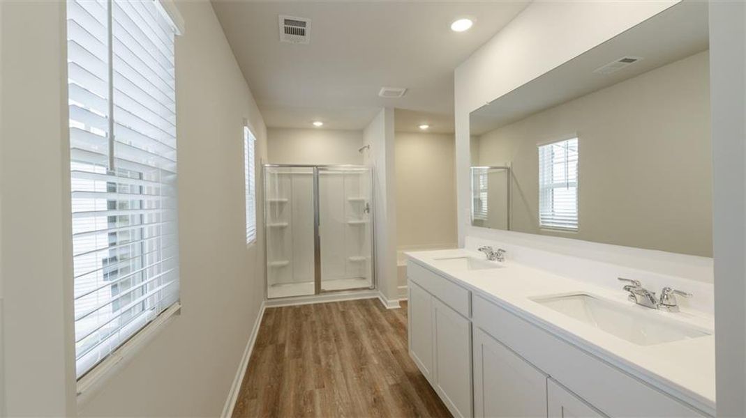Furnished interior view inside a new home in Brooks Village, Dacula (Image 9).