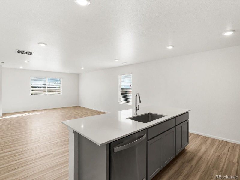 Furnished interior view inside a new home in Skyview at High Point, Aurora (Image 11).