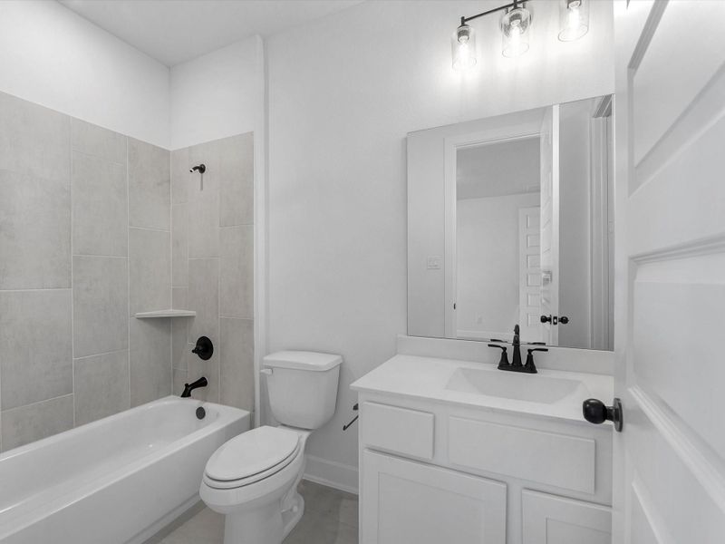 Furnished interior view inside a new home in Grange - 55', Katy (Image 9). Furnished interior view inside a new home in Grange - 55', Katy (Image 9).