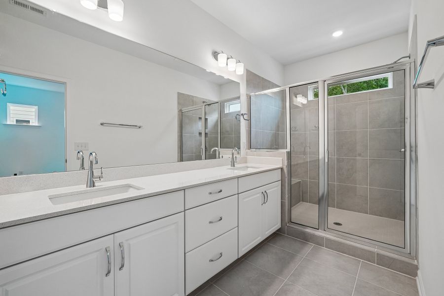 Furnished interior view inside a new home in Terraces at the Exchange, Indian Land (Image 6).