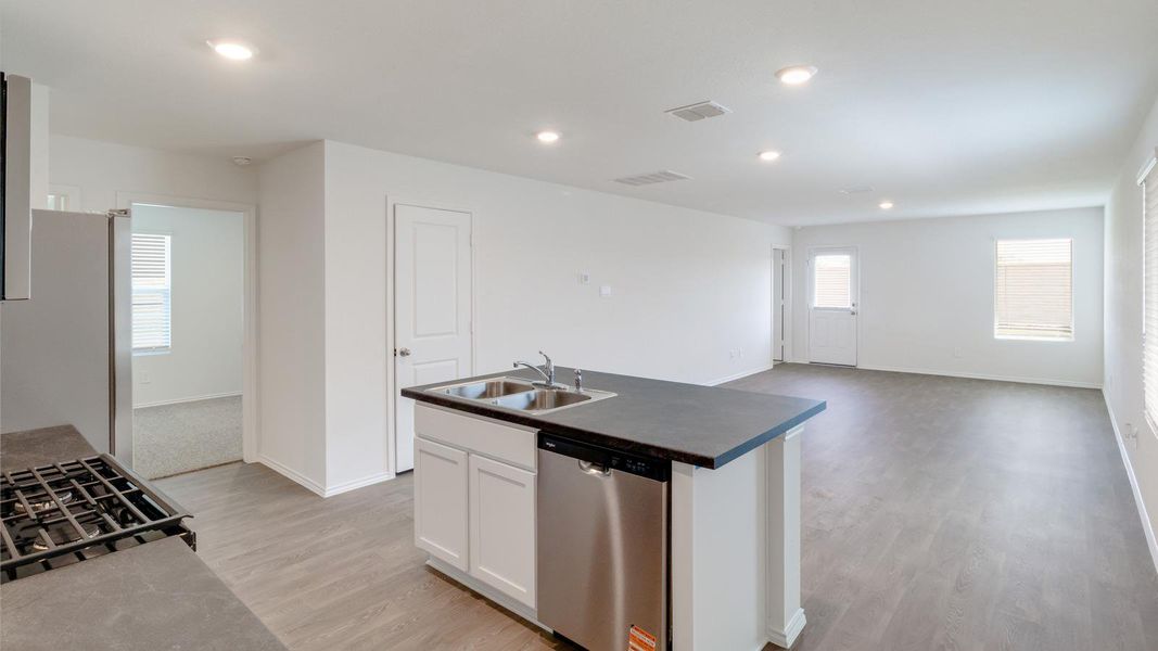 Furnished interior view inside a new home in Wayside, Uhland (Image 10).