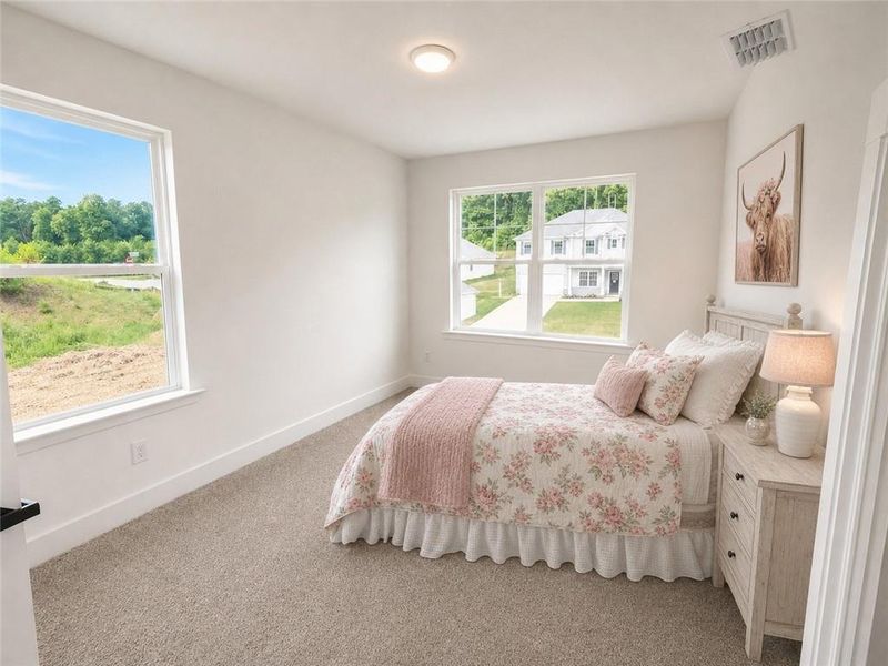 Furnished interior view inside a new home in Thunder Ridge, Dawsonville (Image 40).