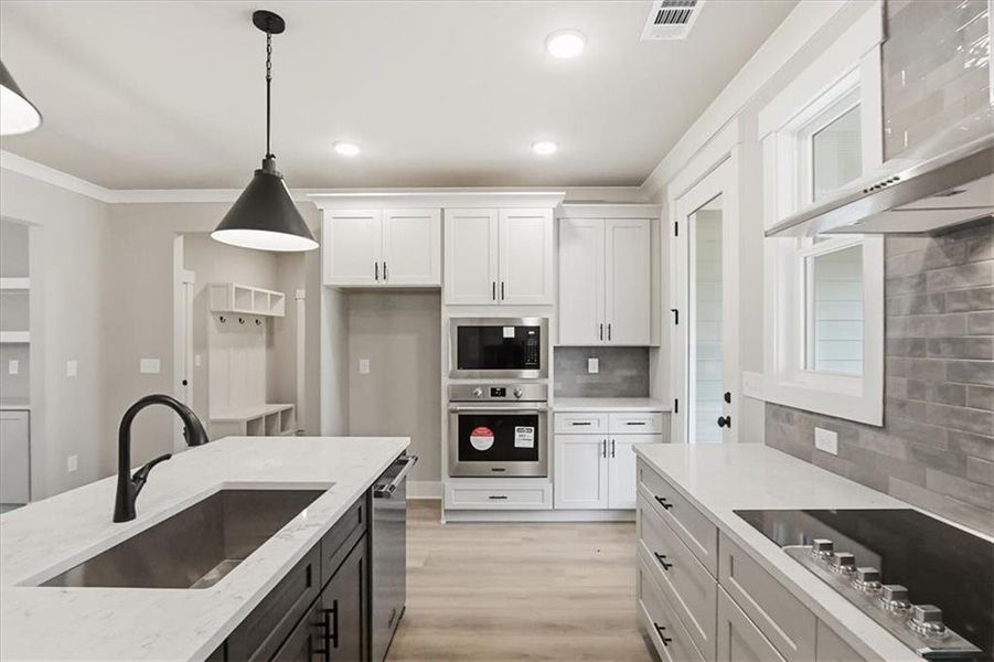 Furnished interior view inside a new home in , Statham (Image 11).