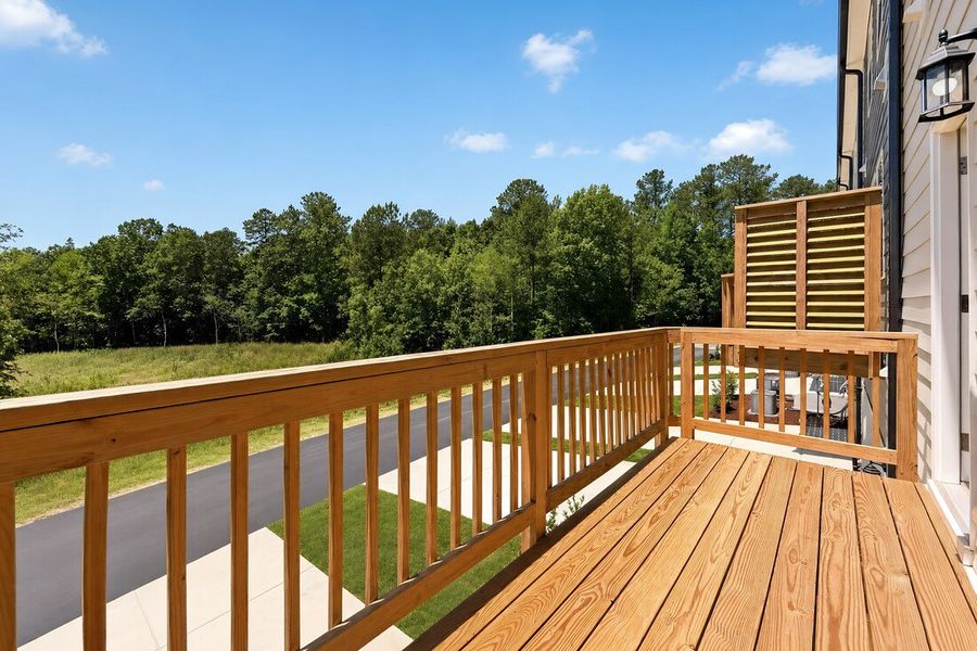 Exterior details and patio area of a home in Silverstone, Knightdale (Image 3).
