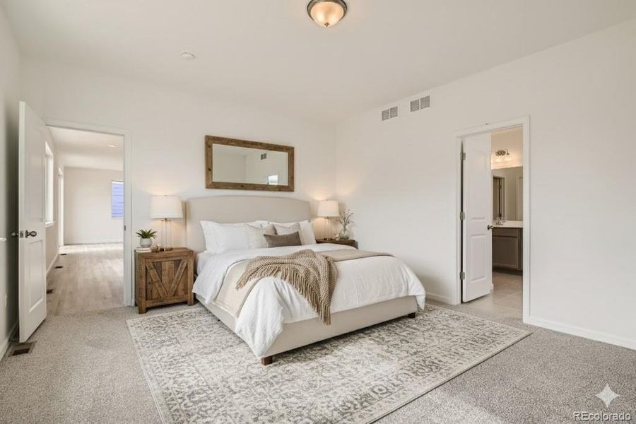 Riverbend Primary Suite - Virtually staged photo Riverbend Primary Suite - Virtually staged photo