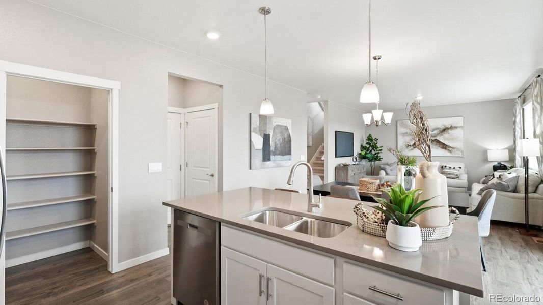 Furnished interior view inside a new home in Fossil Creek Ranch, Windsor (Image 13).