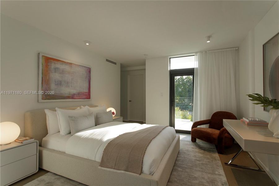 Furnished interior view inside a new home in , Miami (Image 7). Furnished interior view inside a new home in , Miami (Image 7).