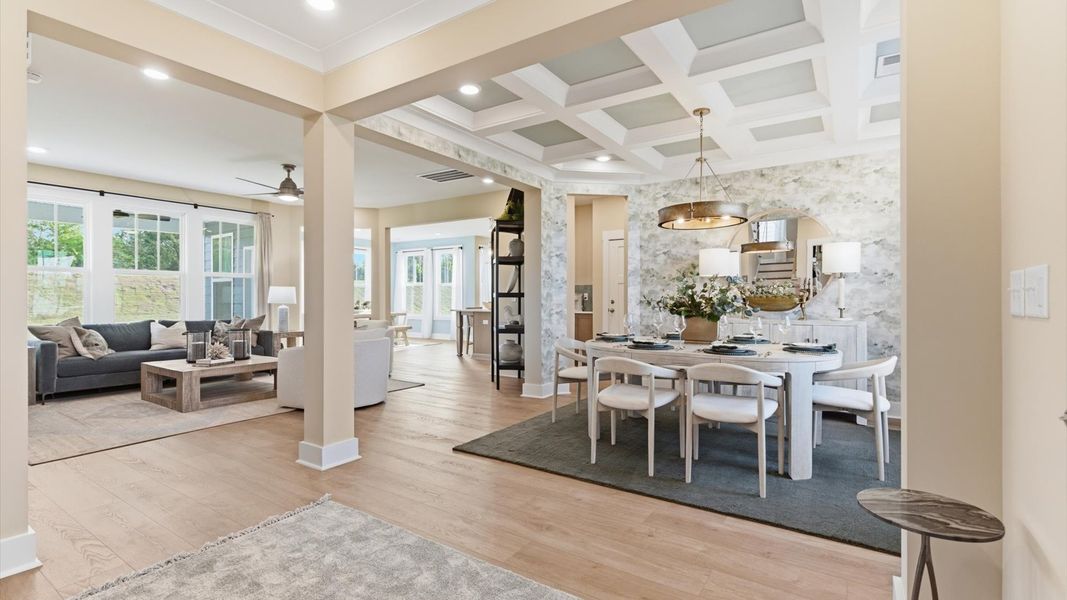 Representative furnished interior of a home built from the Arlington by DRB Homes in Benjamin's Grove, Woodruff (Image 48).
