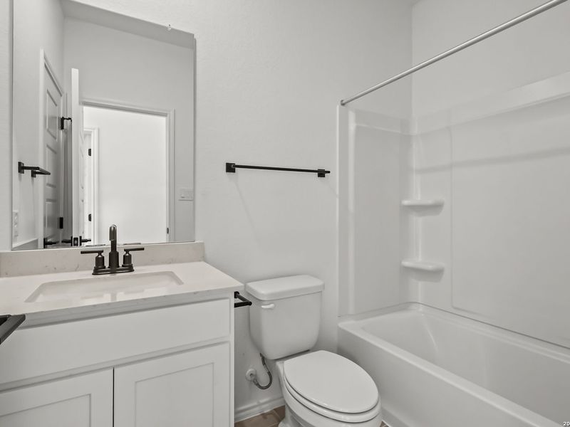 Furnished interior view inside a new home in Meadows at Oak Creek, San Antonio (Image 11).