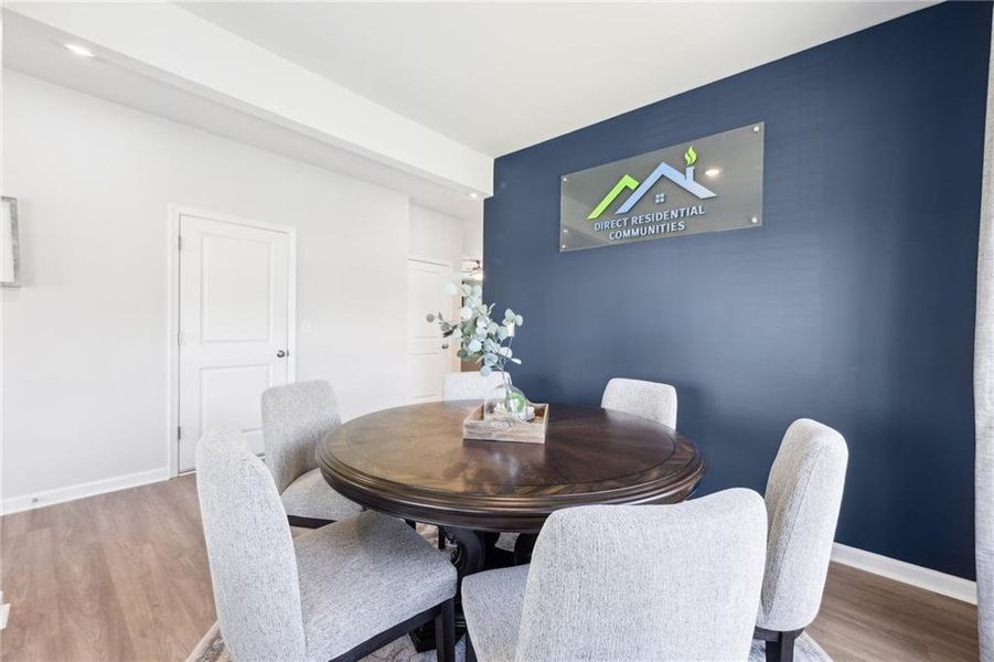 Furnished interior view inside a new home in The Hills at Cedar Creek, Winder (Image 13).