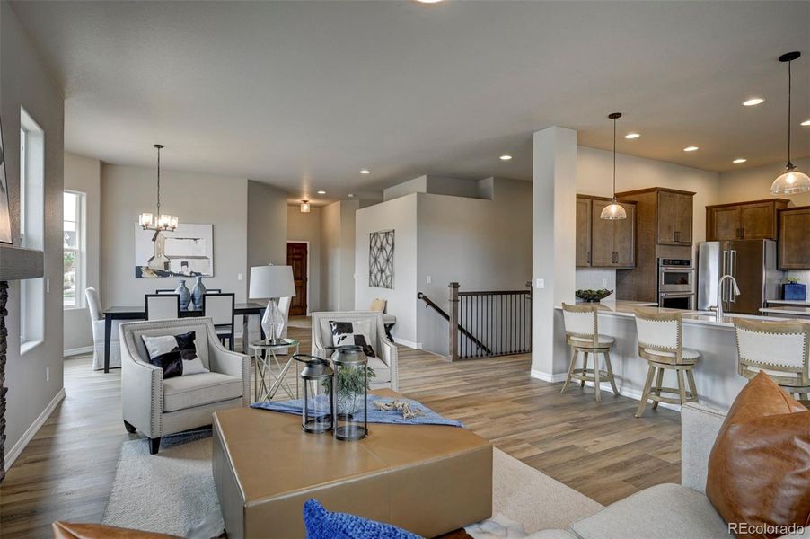 Furnished interior view inside a new home in , Colorado Springs (Image 15).