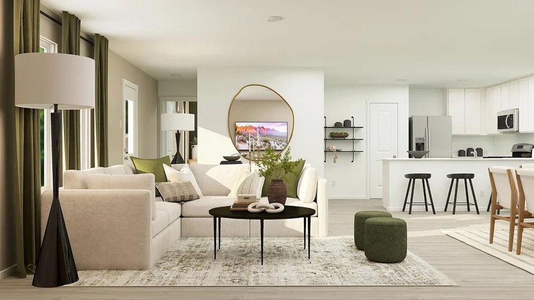 Furnished interior view inside a new home in The Ridge at Knob Creek, Temple (Image 6). Furnished interior view inside a new home in The Ridge at Knob Creek, Temple (Image 6).