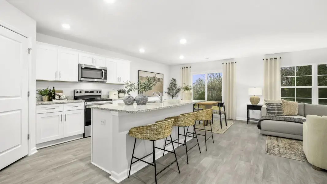 Furnished interior view inside a new home in Quail Haven, Winston-Salem (Image 13).