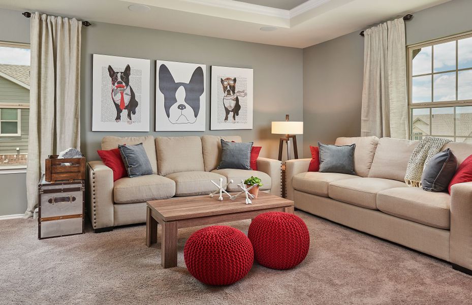 Representative furnished interior of a home built from the Kisko by Centex in Cottonwood Creek, Howe (Image 5).