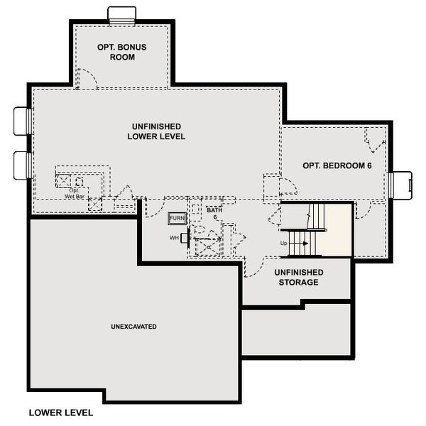 2D floor plan layout for the The Kingsford by Century Communities in Trails at Smoky Hill | The Preserve, Parker, CO (Image 11). 2D floor plan layout for the The Kingsford by Century Communities in Trails at Smoky Hill | The Preserve, Parker, CO (Image 11).