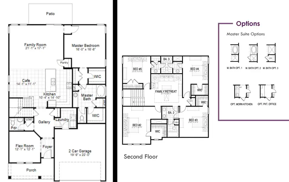 2D floor plan layout for the St. Ledger by Hunter Quinn Homes in Horry County Homes, Myrtle Beach, SC (Image 5). 2D floor plan layout for the St. Ledger by Hunter Quinn Homes in Horry County Homes, Myrtle Beach, SC (Image 5).