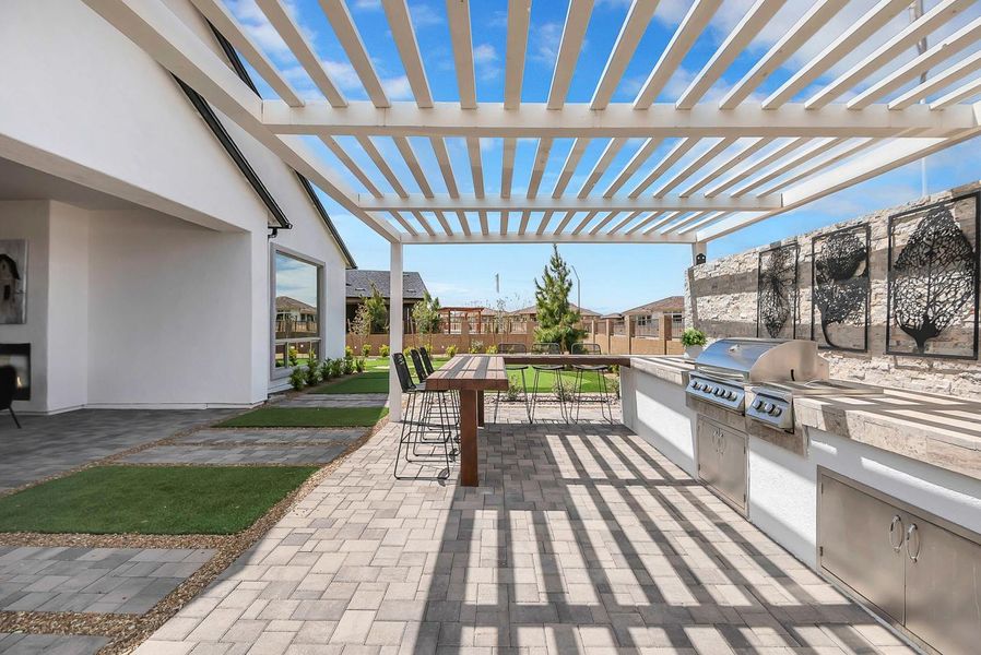 Exterior details and patio area of a home in Summit at The Dells, Prescott (Image 3).