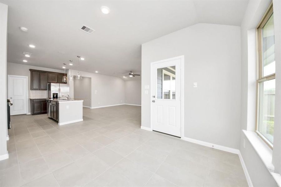 Furnished interior view inside a new home in Sweetgrass Village, Crosby (Image 11).
