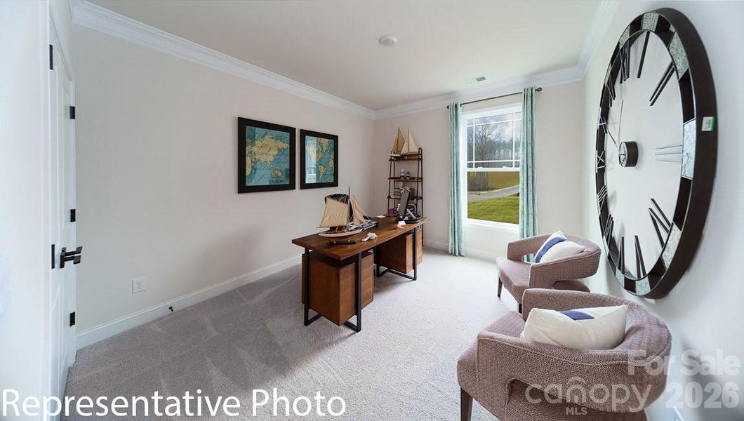 Furnished interior view inside a new home in Falls Cove, Troutman (Image 24).