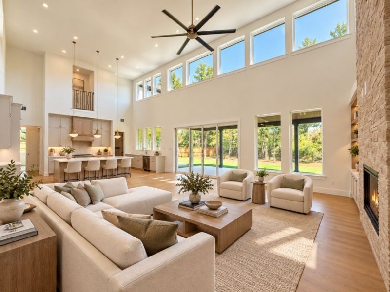 Furnished interior view inside a new home in The Arbors at Lakewood Village, Lakewood Village (Image 3). Furnished interior view inside a new home in The Arbors at Lakewood Village, Lakewood Village (Image 3).