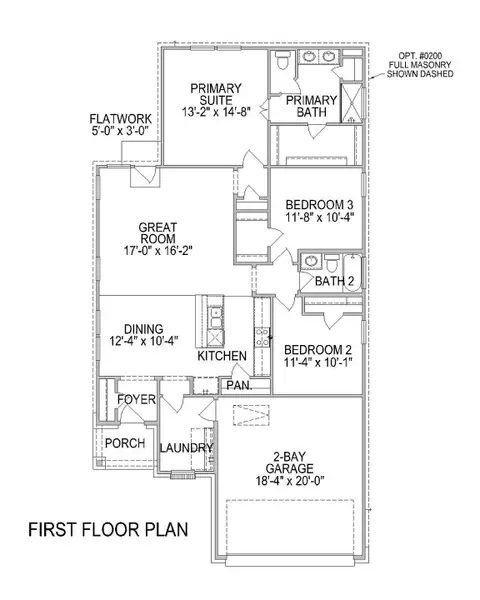 2D floor plan layout of this home in The Cove at Mason Woods, Cypress, TX (Image 4).