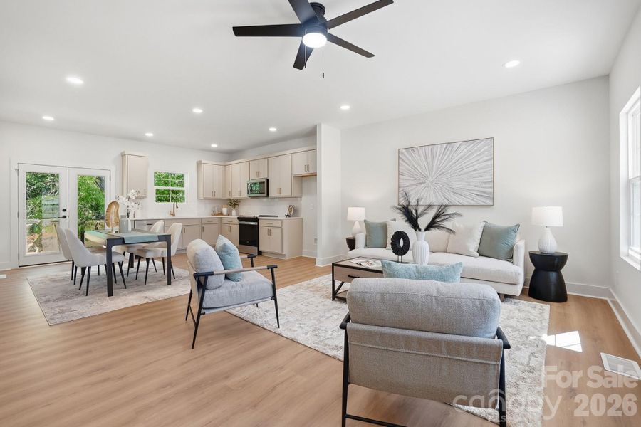 Open Concept Floor Plan / Flooded with Natural Light